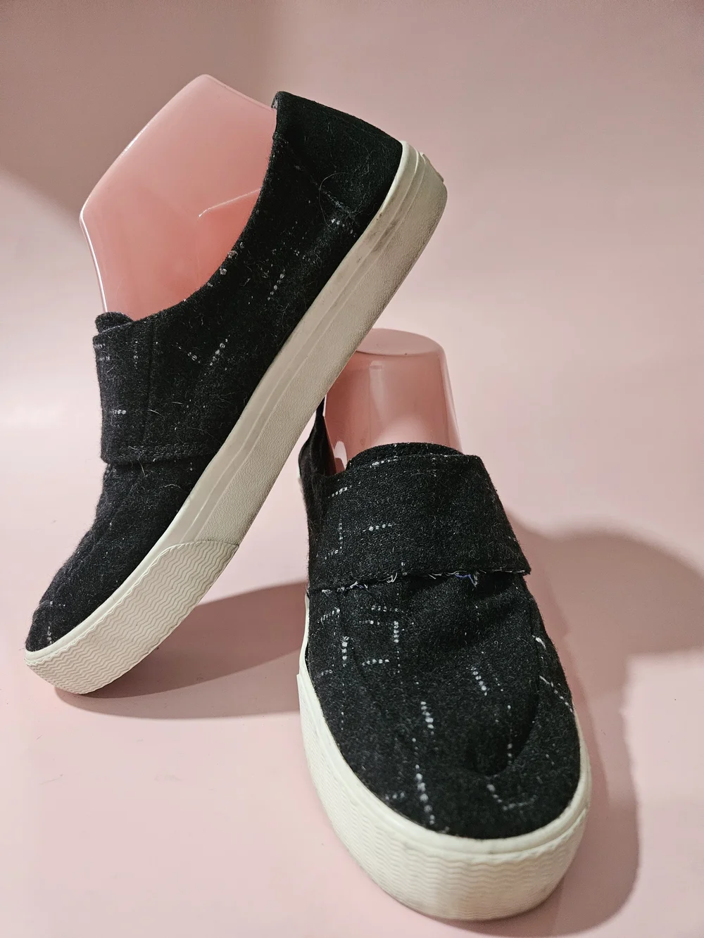 Toms white fabric