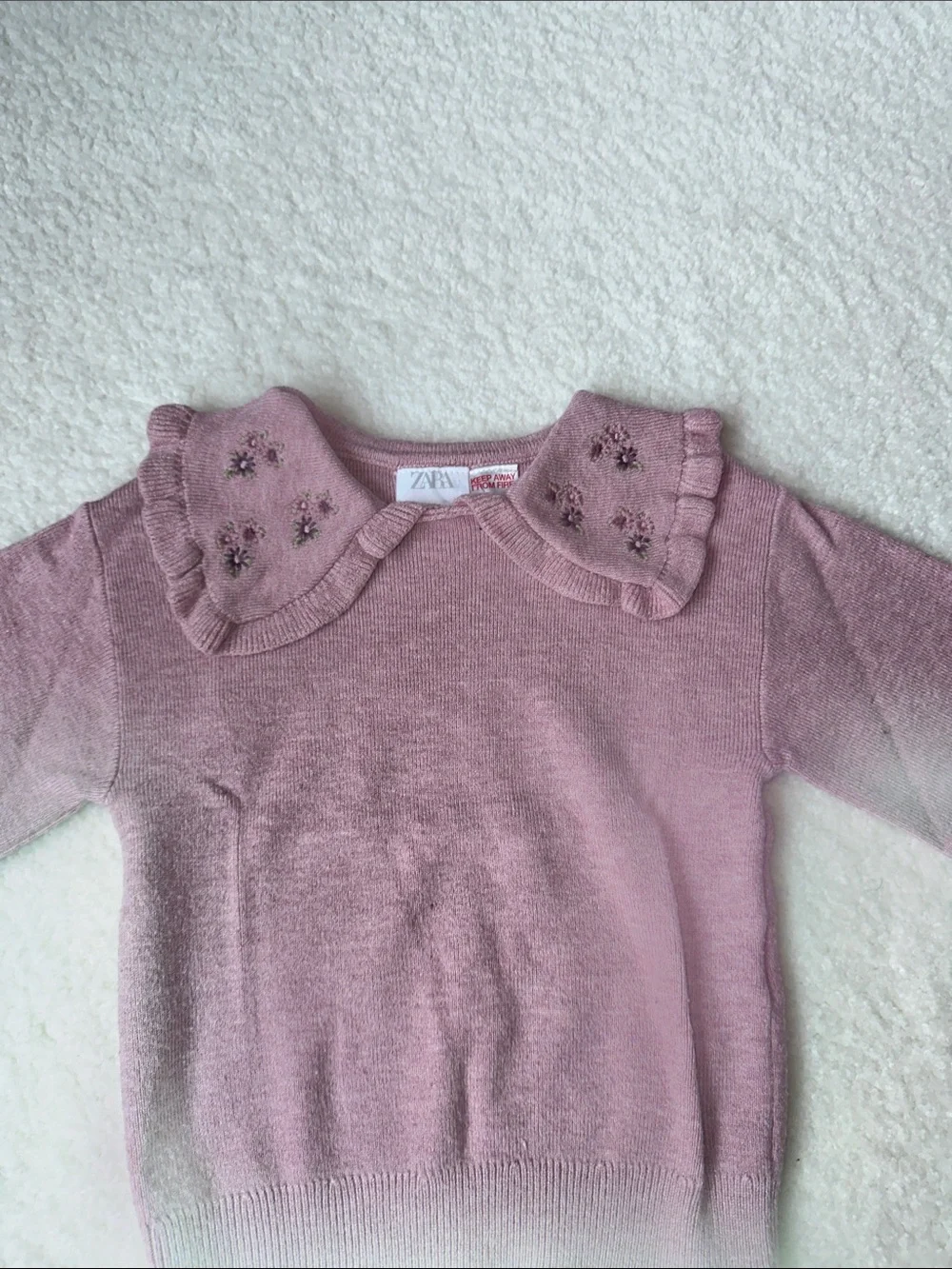 Zara ruffled sleeves
