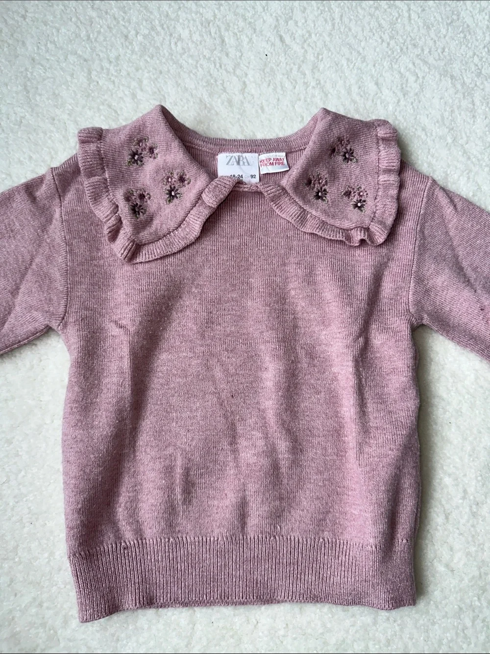 Zara dusty ribbed finish