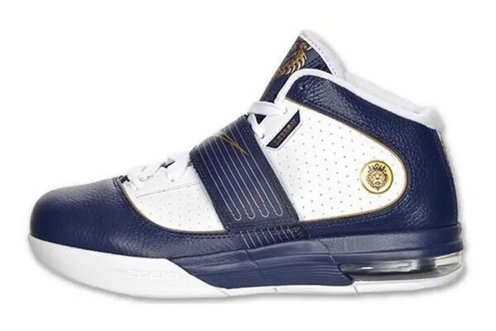 Rare Hard To Find Nike Zoom Soldier IV BLUE/gold/white Shoes Sz 15 407707-401