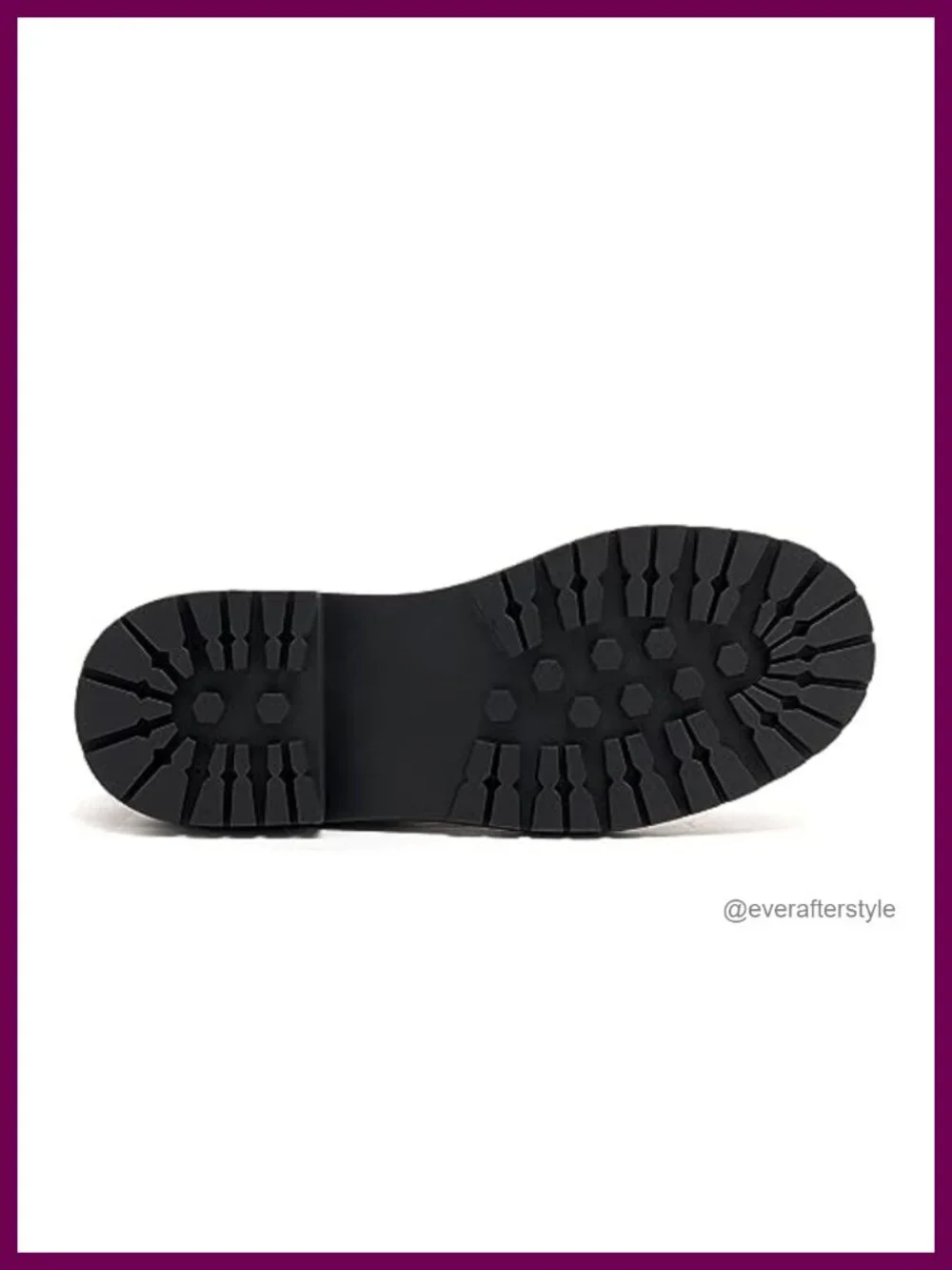 Chunky Low Heel Platform Slip On Lug Sole Ankle Booties