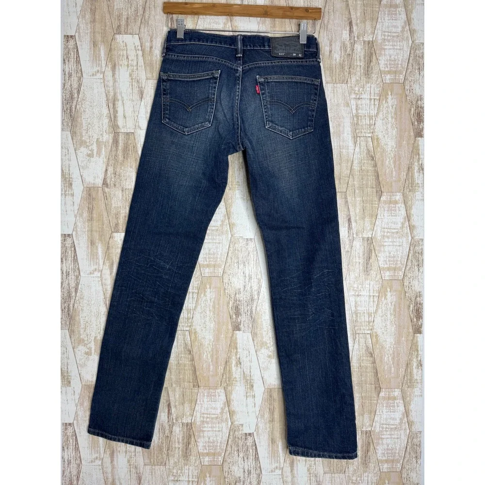 Levis 511 Slim Fit Jeans Mens 29x32 Dark Wash Blue Denim Stretch