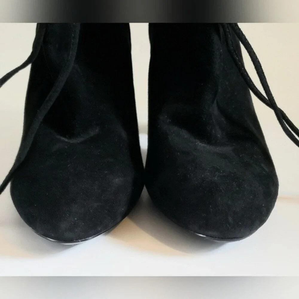 Taryn Rose Trisha Women's Black Suede Ankle Boot Size 9.5 M