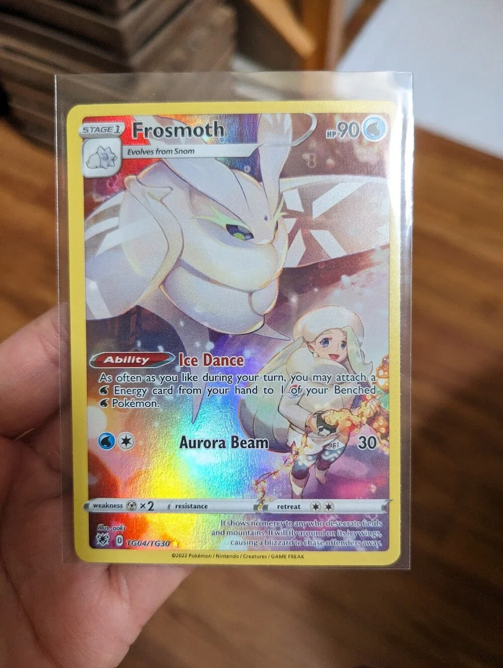 🦋 Frosmoth Pokemon Card Astral Radiance Trainer Gallery Rainbow Holo TG04 Card