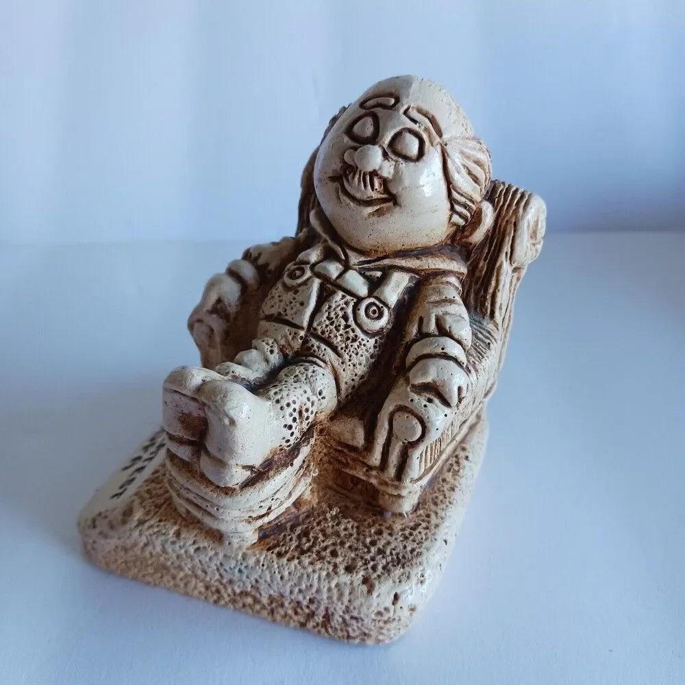 1970 Vintage Paula Inc. Worlds Greatest Grandpa W-178  Figurine USA Recliner