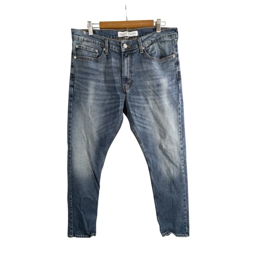 Levis Signature S47 Blue Jeans Mens 34x34 Regular Fit‎ Tapered Leg Denim Levi's