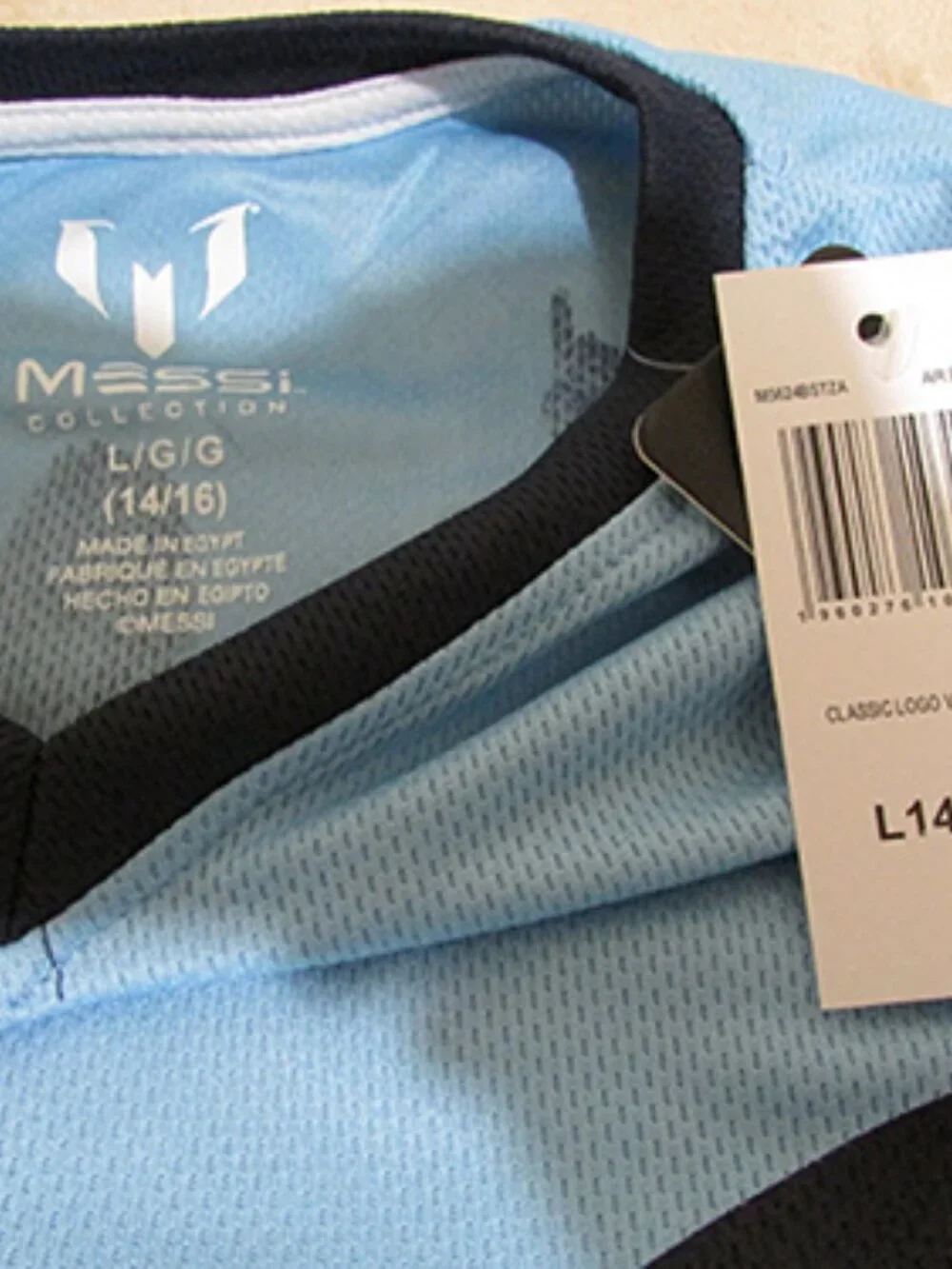 MESSI Soccer Style Boy's Jersey Size 14/16 L (B)