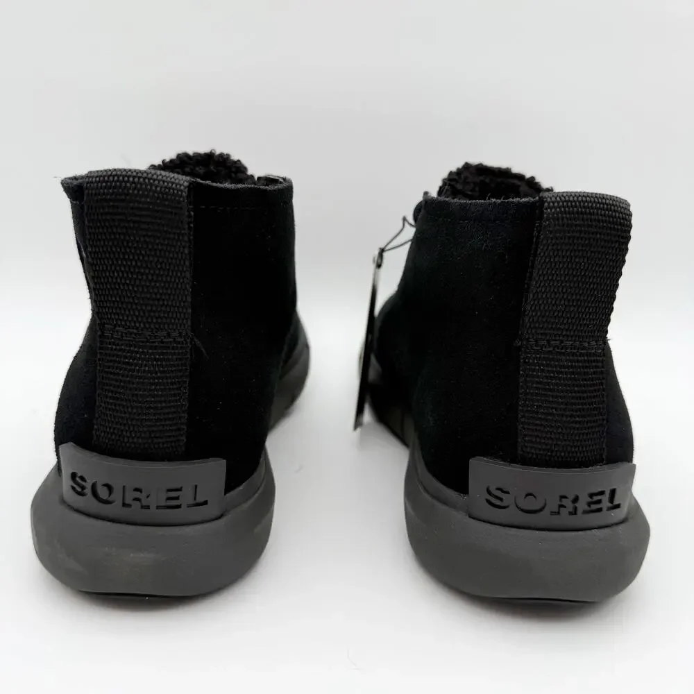 Sorel Women Explorer Next Drift Bootie US 6.5 EU 37.5 Black Suede Waterproof NIB