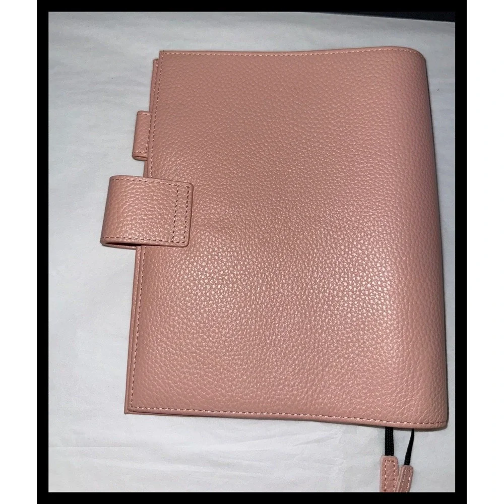 Moterm Planner Cover B6 Pink Pebbled Leather Organizer