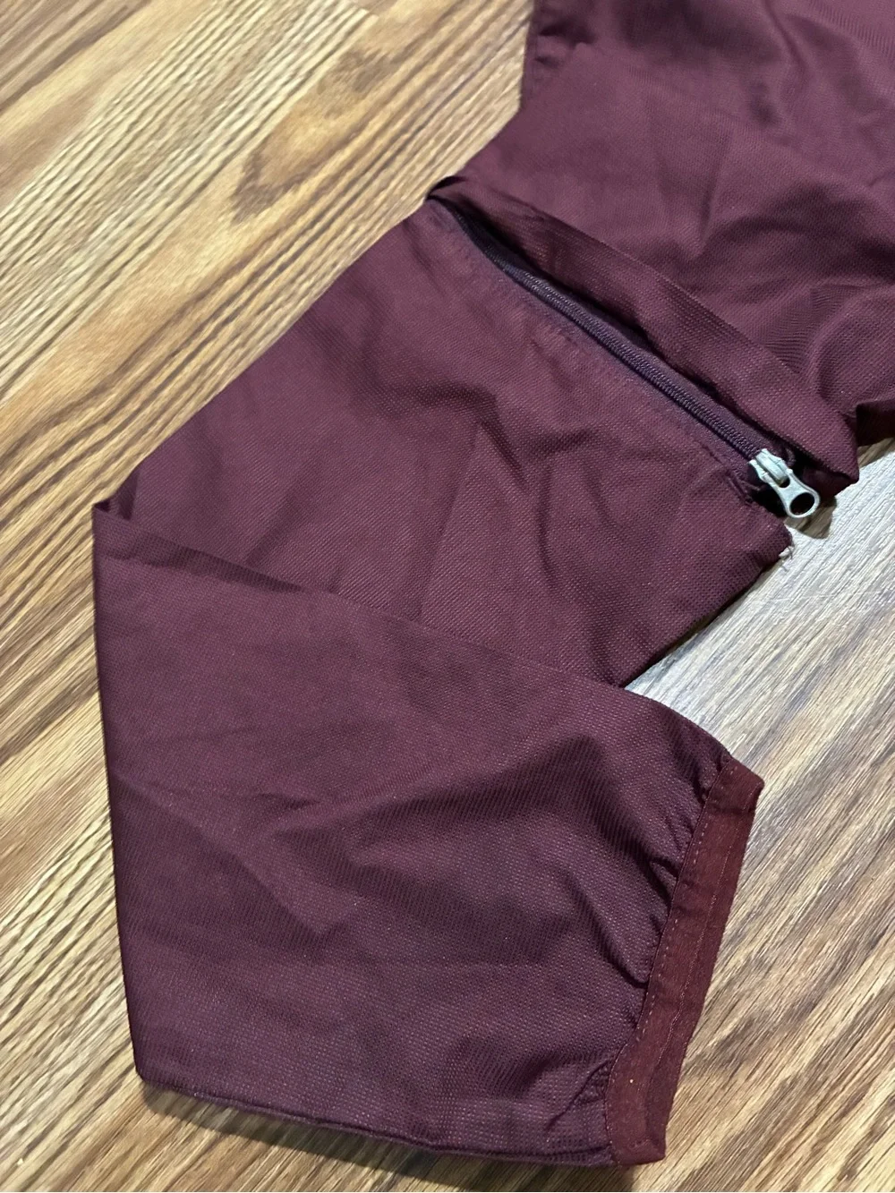 adidas Maroon and White Athletic Jacket