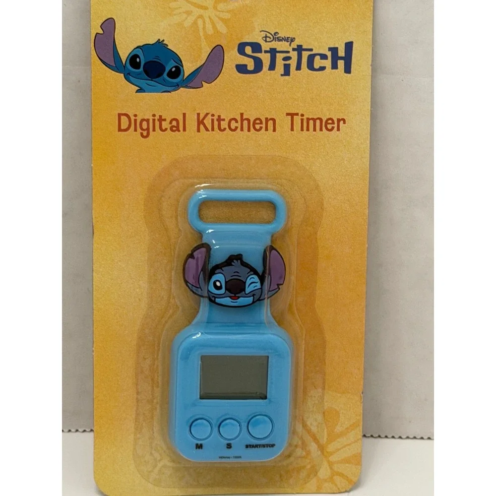Disney Lilo & Stitch Blue Digital Kitchen Timer Magnetic Winking Stitch 1225A