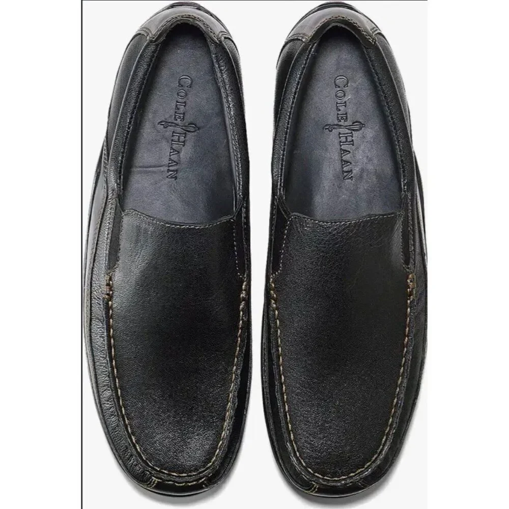 Cole Haan Tucker Venetian Men’s Black Leather Slip-On Loafer Size 11.5