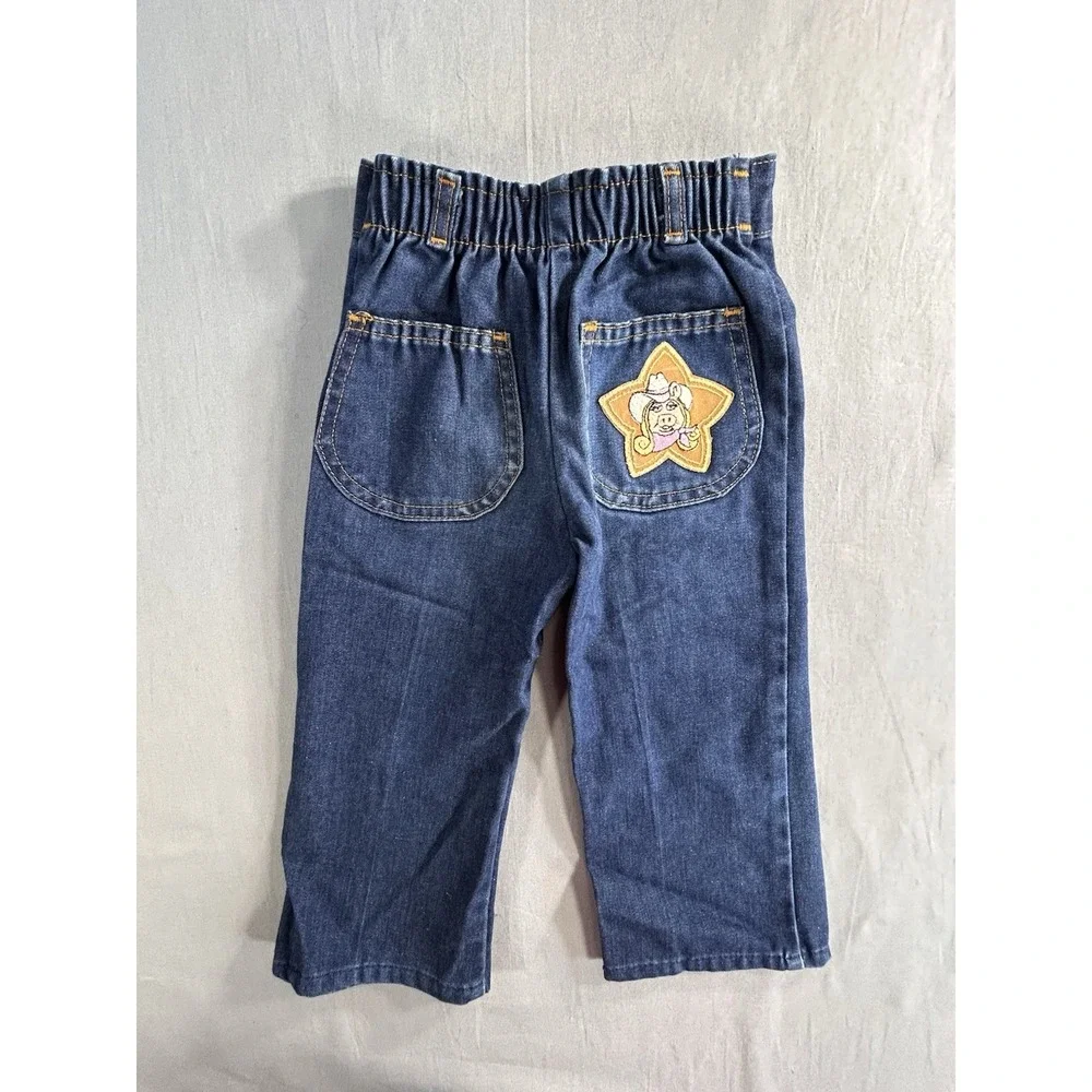 Vintage Calamity Jane Miss Piggy Jeans 4T 80's Jim Henson‎ Cowgirl Miss Piggy