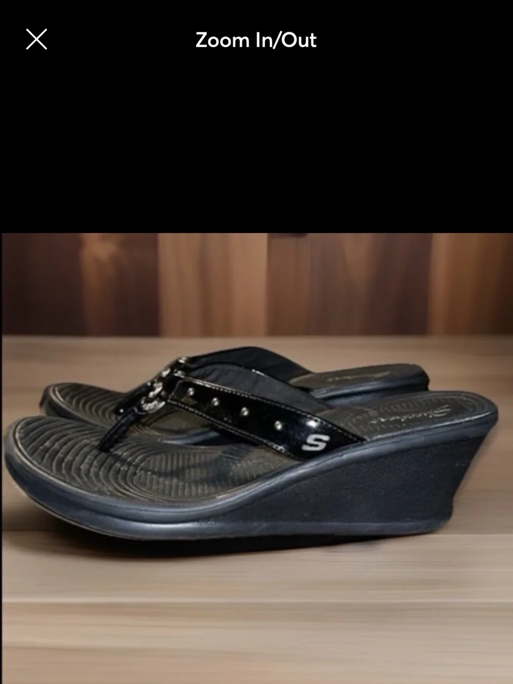 Skechers wedges thong Sandals, Women’s Size 8