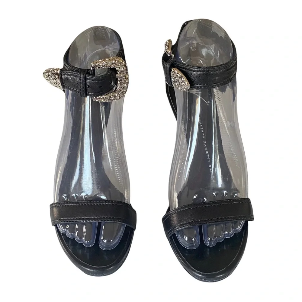 Guiseppe Zanotti black slingback heel 37 US 7