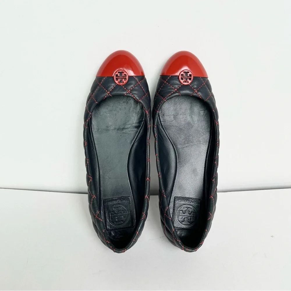 TORY BURCH Kaitlin Quilted Leather Ballet Flats