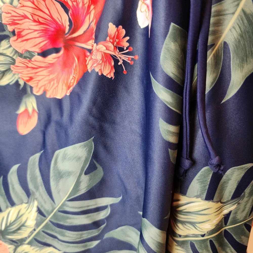 New Floral Tankini Swimdress Tropical Ruched‎ Full Coverage 989 Bathing Suit XL