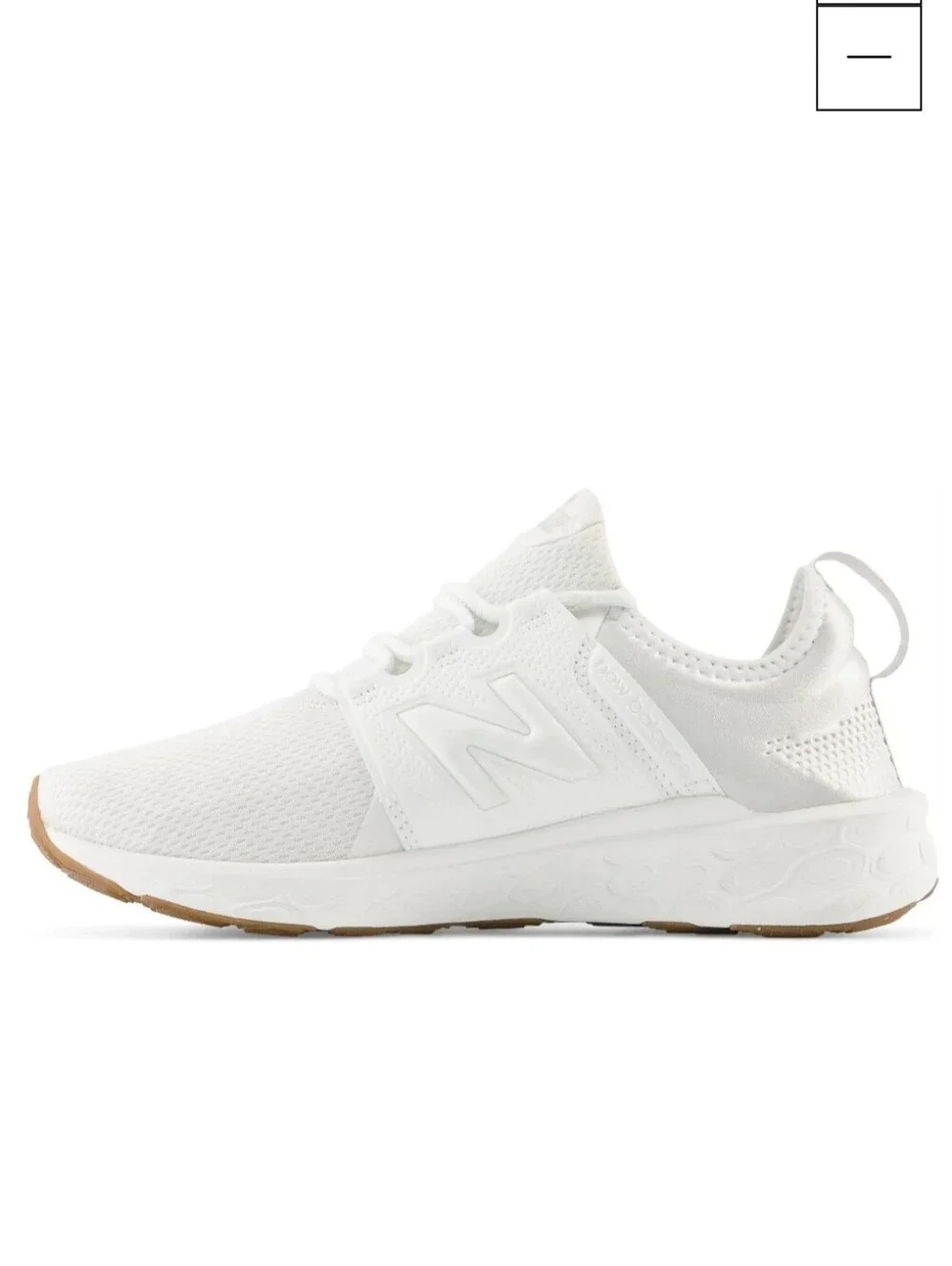 New Balance White Fresh Foam X Cruz v3 Sneakers Women's Size 8.5 Running Shoe