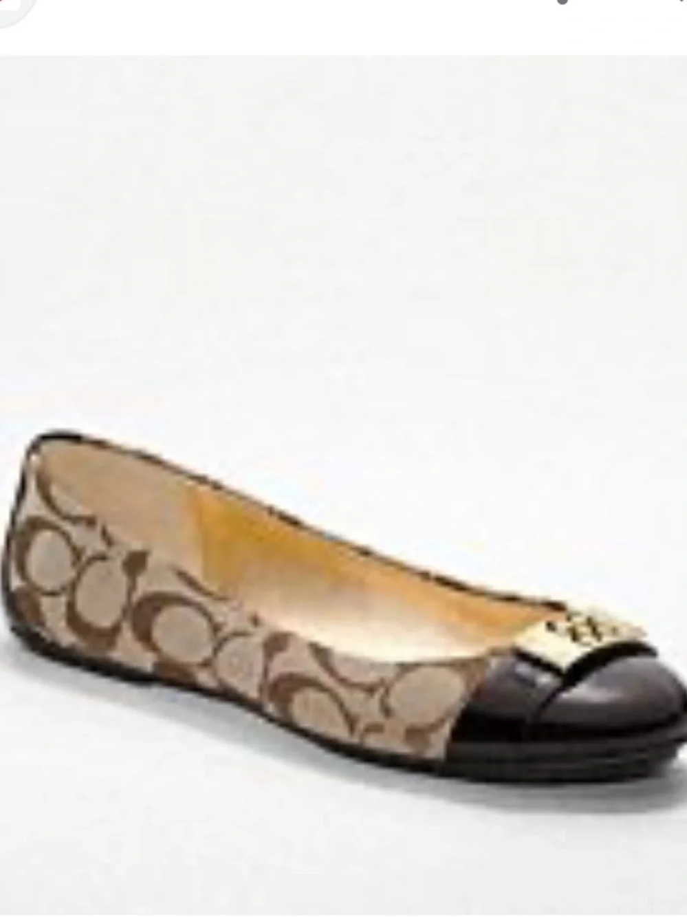 NWT Coach London Signature Flats size 7.5