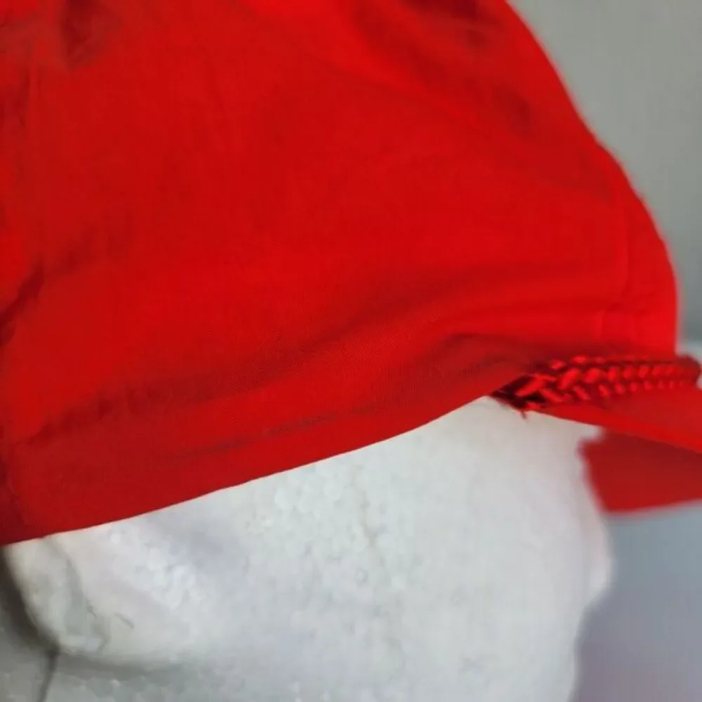 Chevrolet Hat Chevy Logo Red Rope Trucker Snapback Braid‎ Gold Medal Vintage