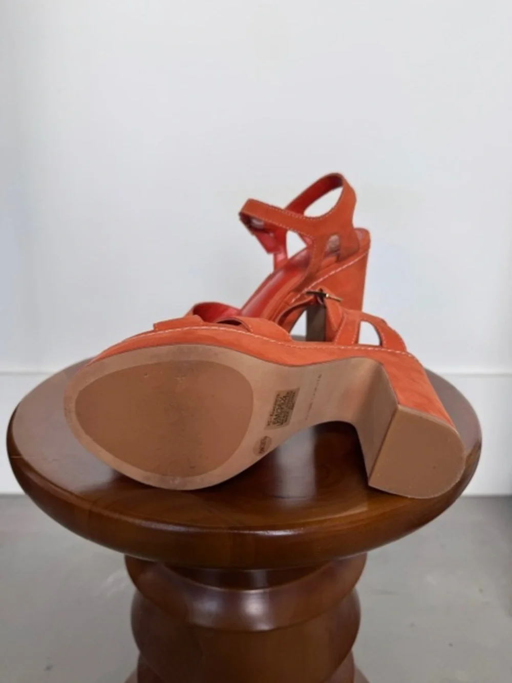 Vince Camuto apricot suede