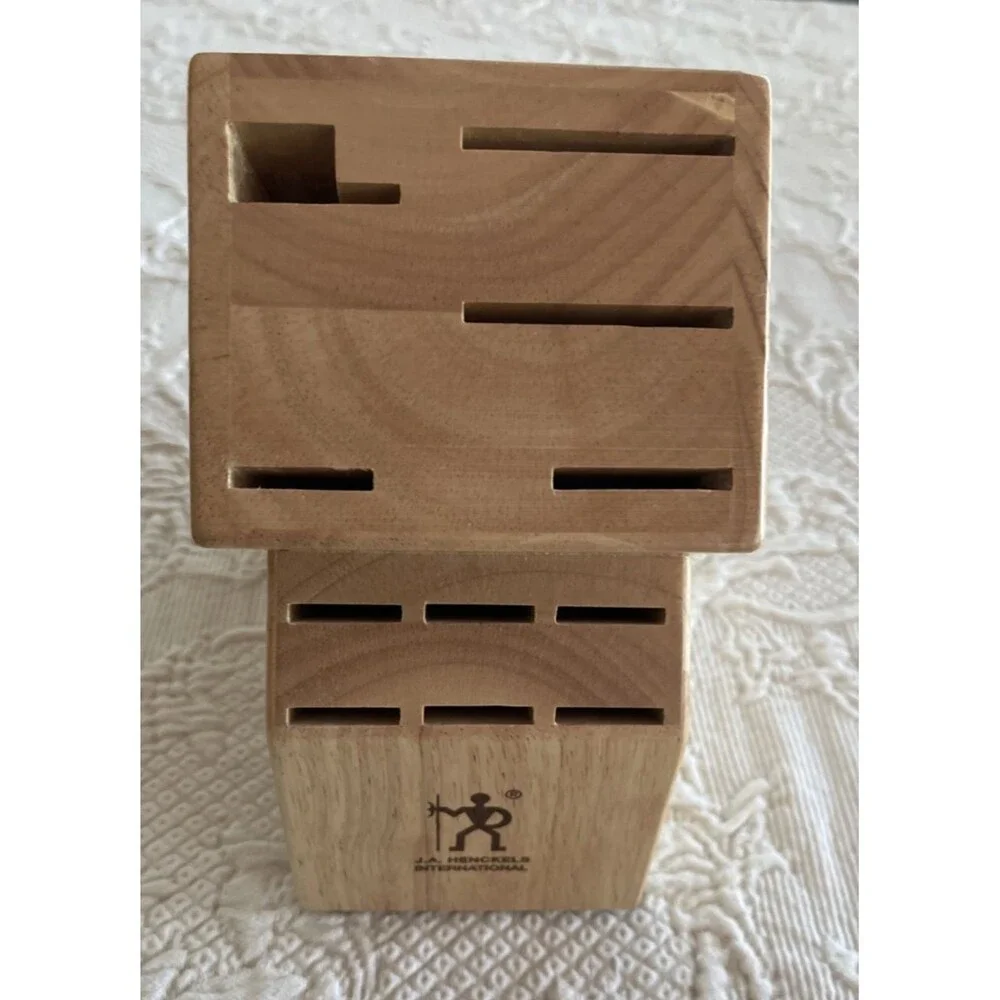 J.A. Henckels 11 Slot Solid Wood Knife Block Holder Storage 42CK52   13356-400