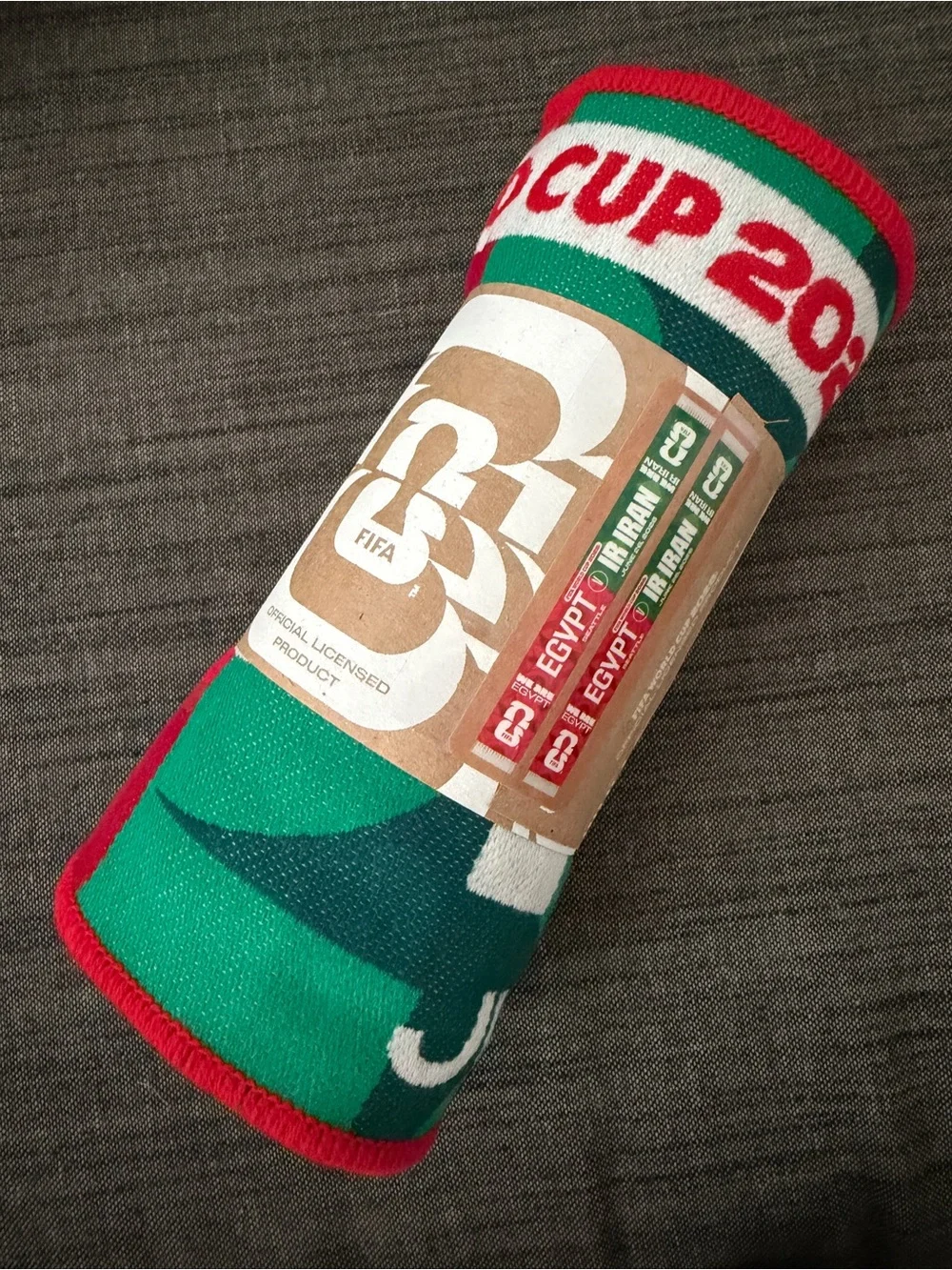 Egypt vs Iran exclusive match split scarf World Cup Seattle Stadium 2026