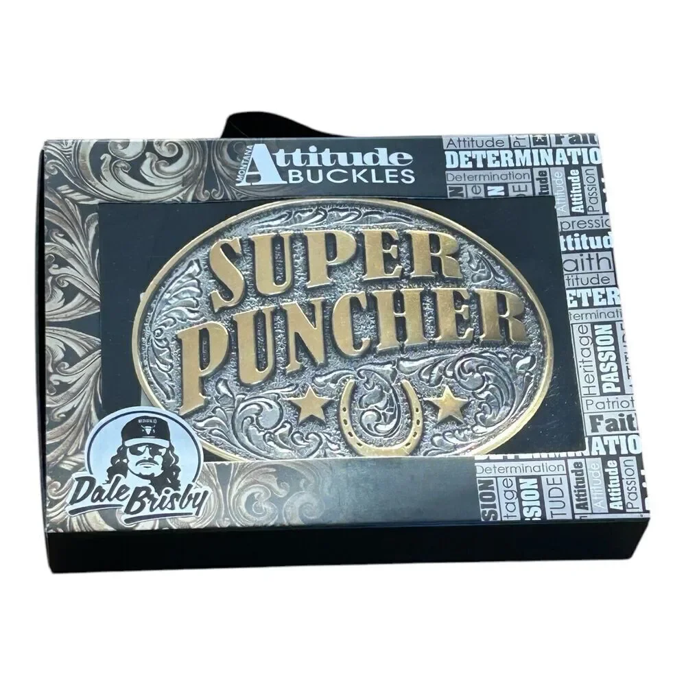 Montana Silversmiths Dale Brisby Super Puncher Attitude Belt Buckle New In Box