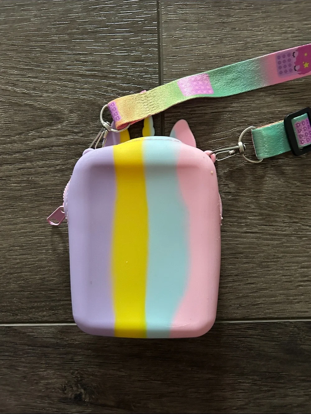 Kids Rainbow Pop-It Crossbody Bag and Pink Unicorn Pop-It Mini Purse
