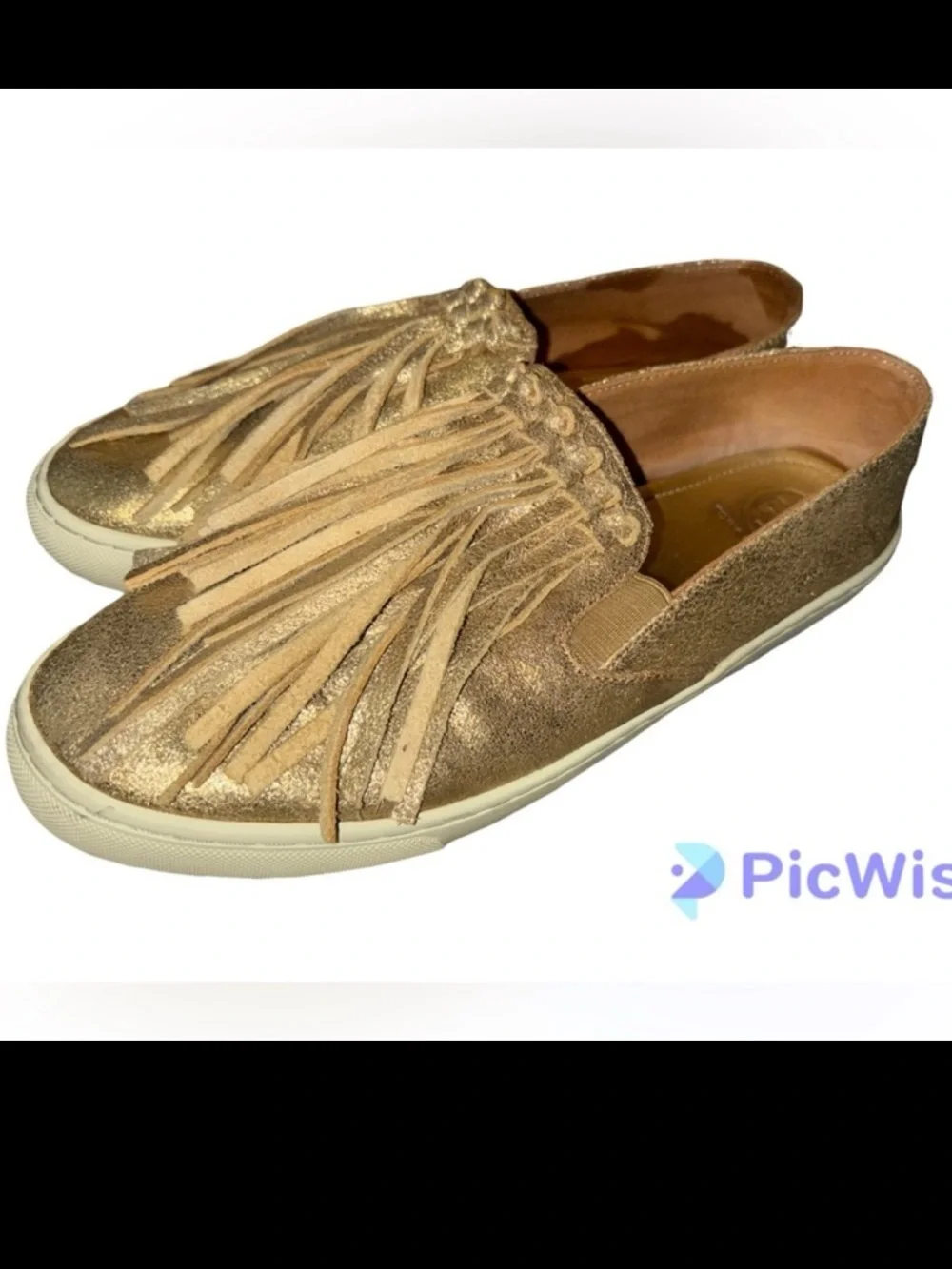 Tory Burch Fria Fringe leather Sneakers 10