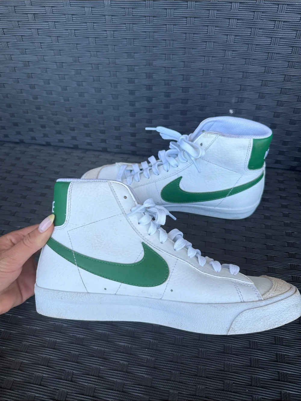 Nike white leather