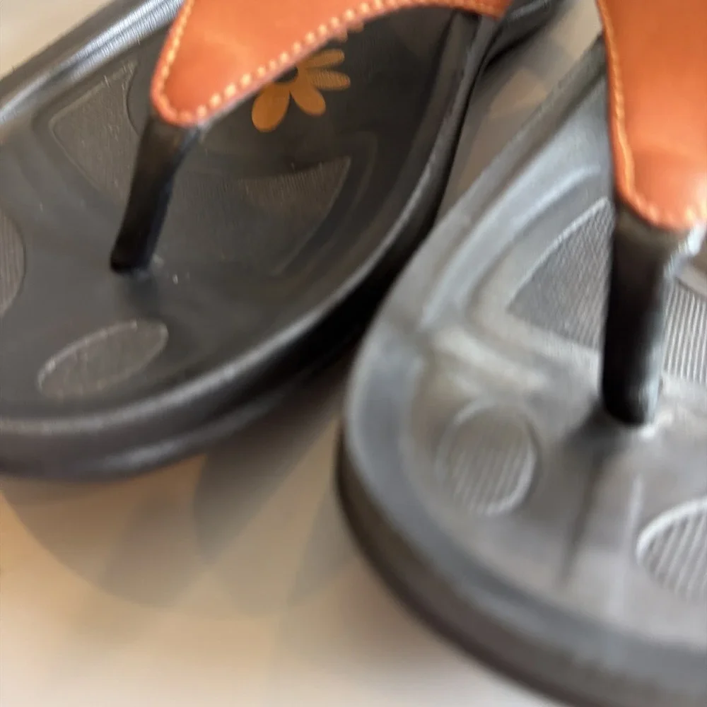 Aerosoft Original Comfort, Size 40 (US Size 9/9.5) Thong Sandals Brown