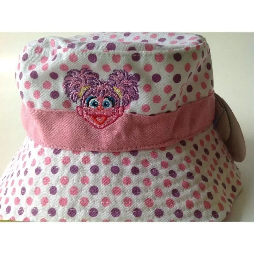 Sesame Street ABBY CADABBY Bucket Sun HAT Polka Dot Summer New One size
