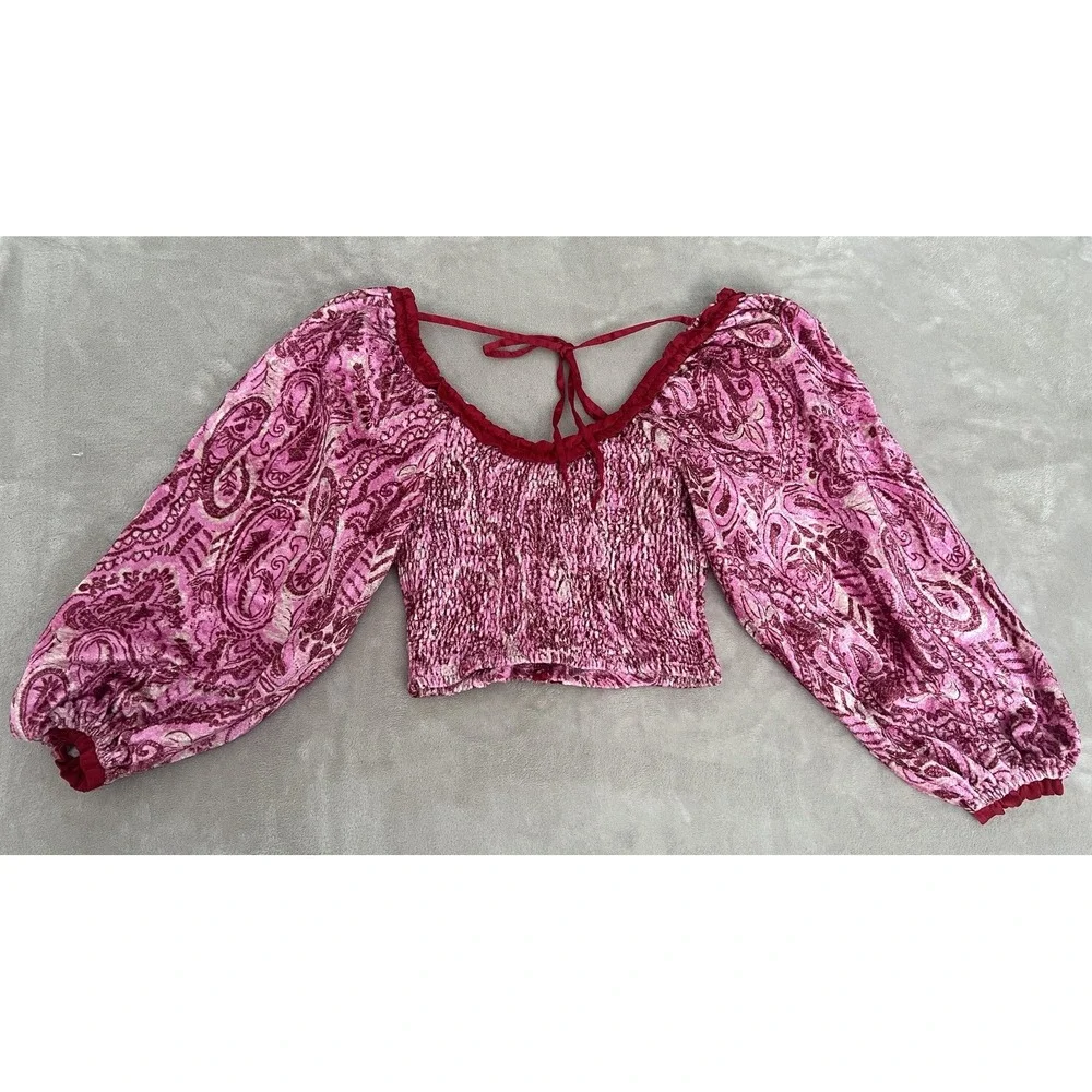 Free People smocked sleeves