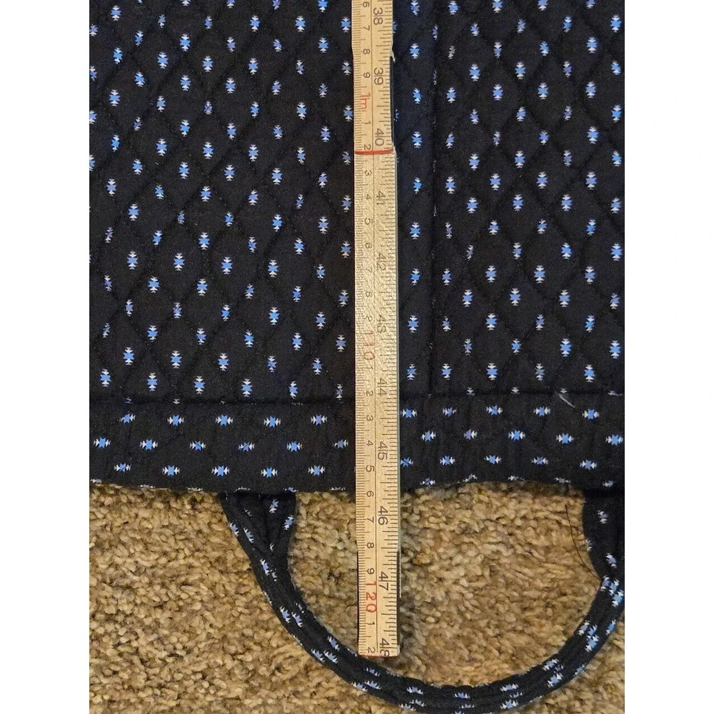 Vera Bradley Night and Day Quilted Hanging Garment Bag Travel Suit Carrier Blue