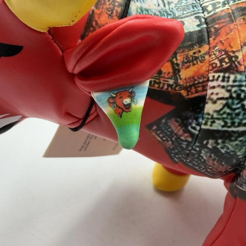 2002 Cow‎ Parade Plush Laughing Cow USA Kows For Kids Parade Special Event HTF