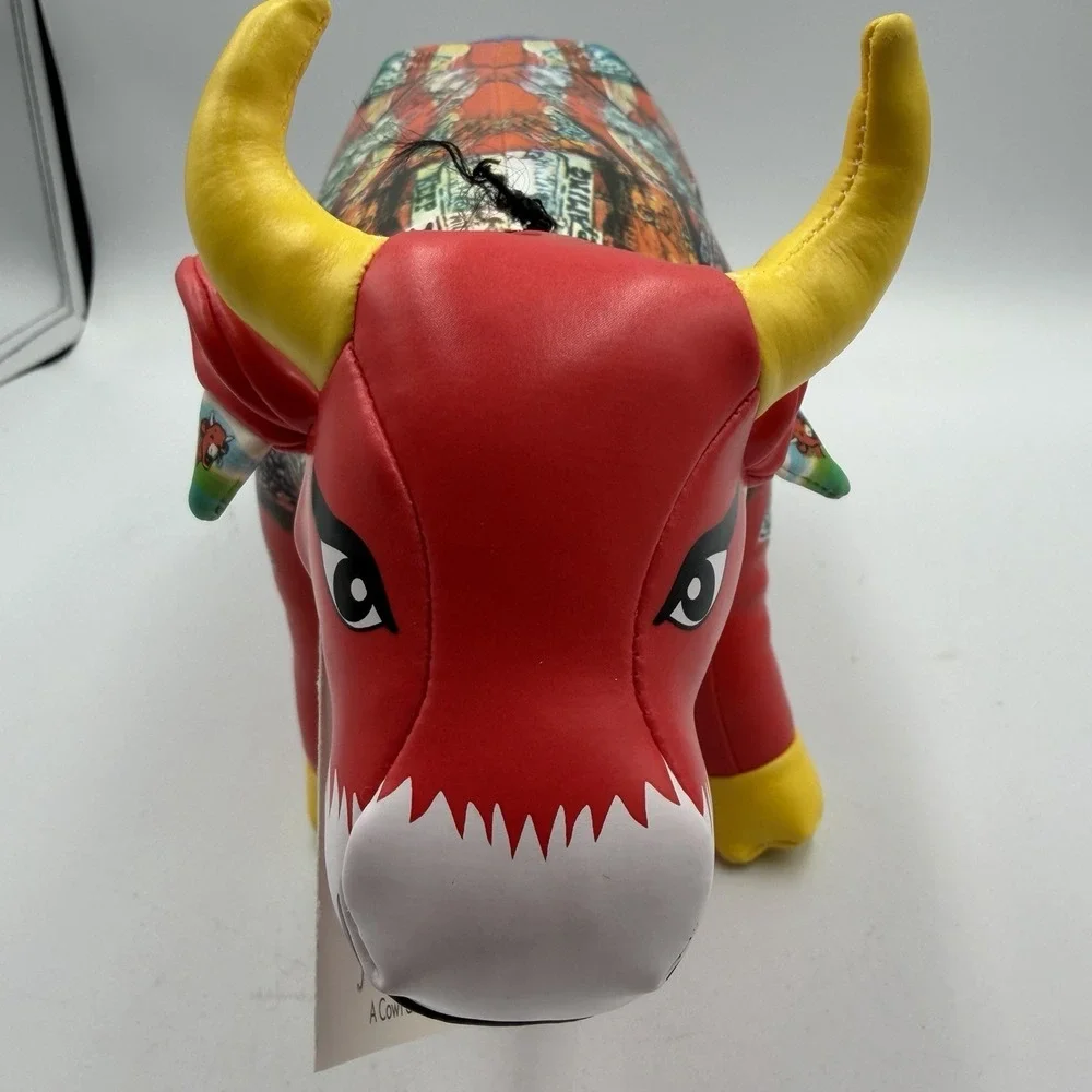 2002 Cow‎ Parade Plush Laughing Cow USA Kows For Kids Parade Special Event HTF