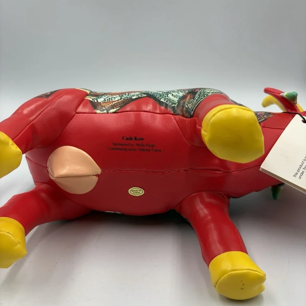 2002 Cow‎ Parade Plush Laughing Cow USA Kows For Kids Parade Special Event HTF
