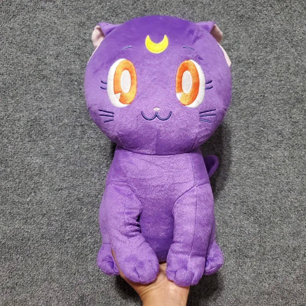 Official Sailor Moon Luna Plush Toy Cat Anime Luna Cat Stuffed Doll New Japanese