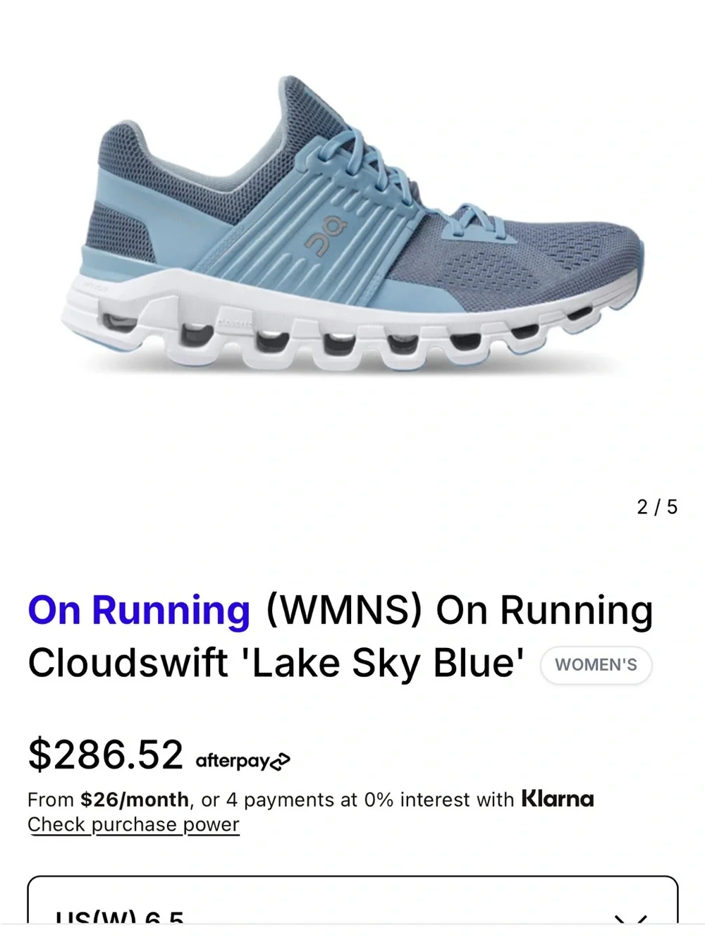 On Clouds cushioned design