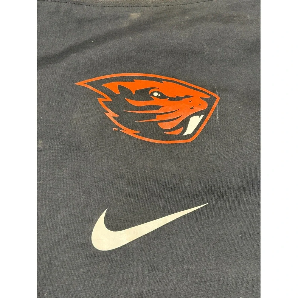 Nike Oregon State Beavers Drawstring Cinchsack Bag Black OSU Backpack Zippered