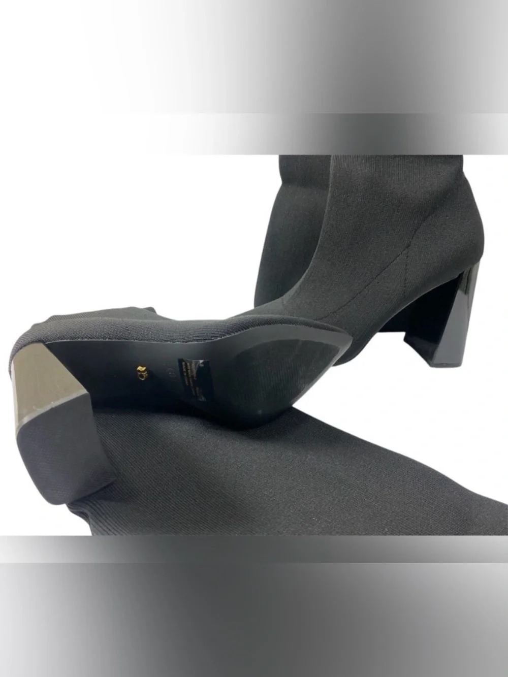 Cape Robbin Flo-A Black Stretch Thigh High Boots Block Heel Size 7 NIB