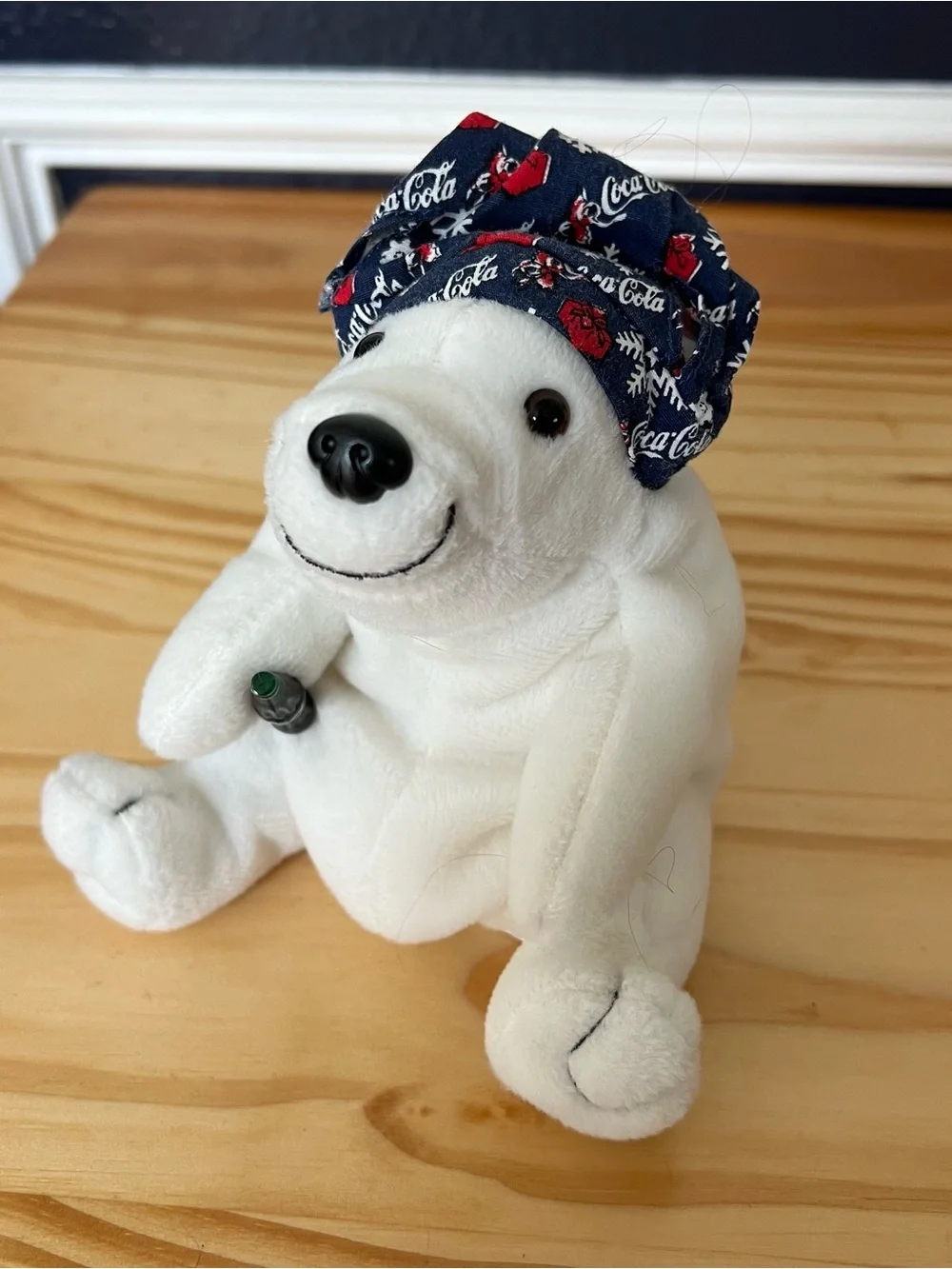 Coca Cola Polar Bears Stuffed Animals Lot of 8 Vintage