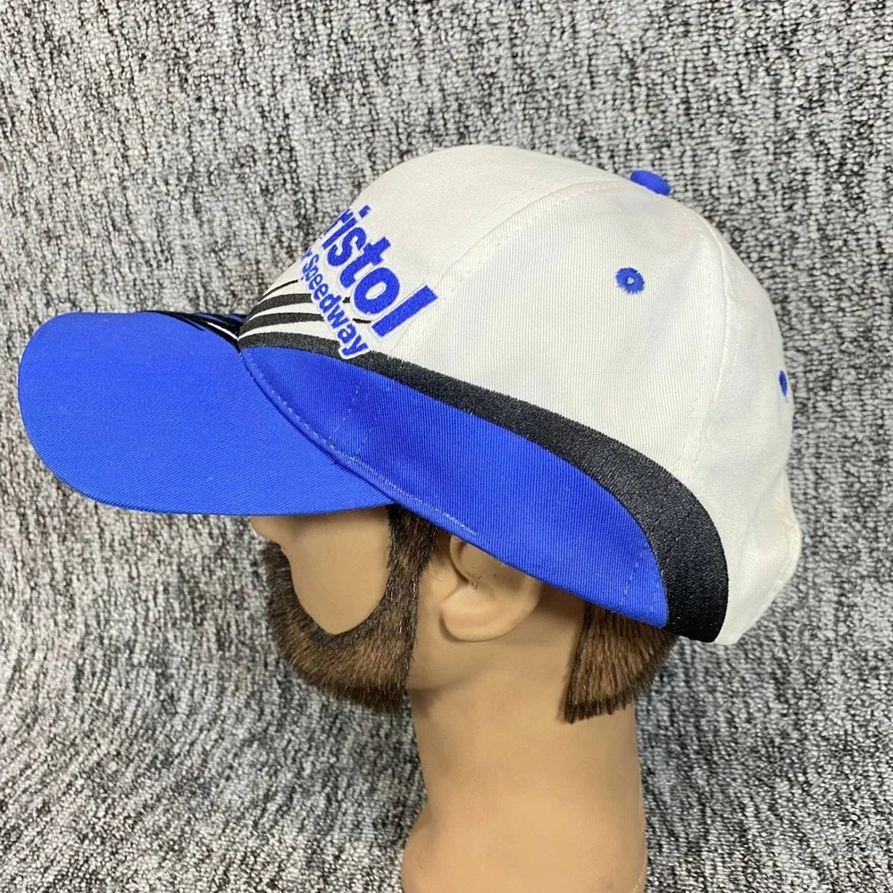 Vintage Bristol Motor Speedway Hat Snapback NASCAR Racing Cap Color Block
