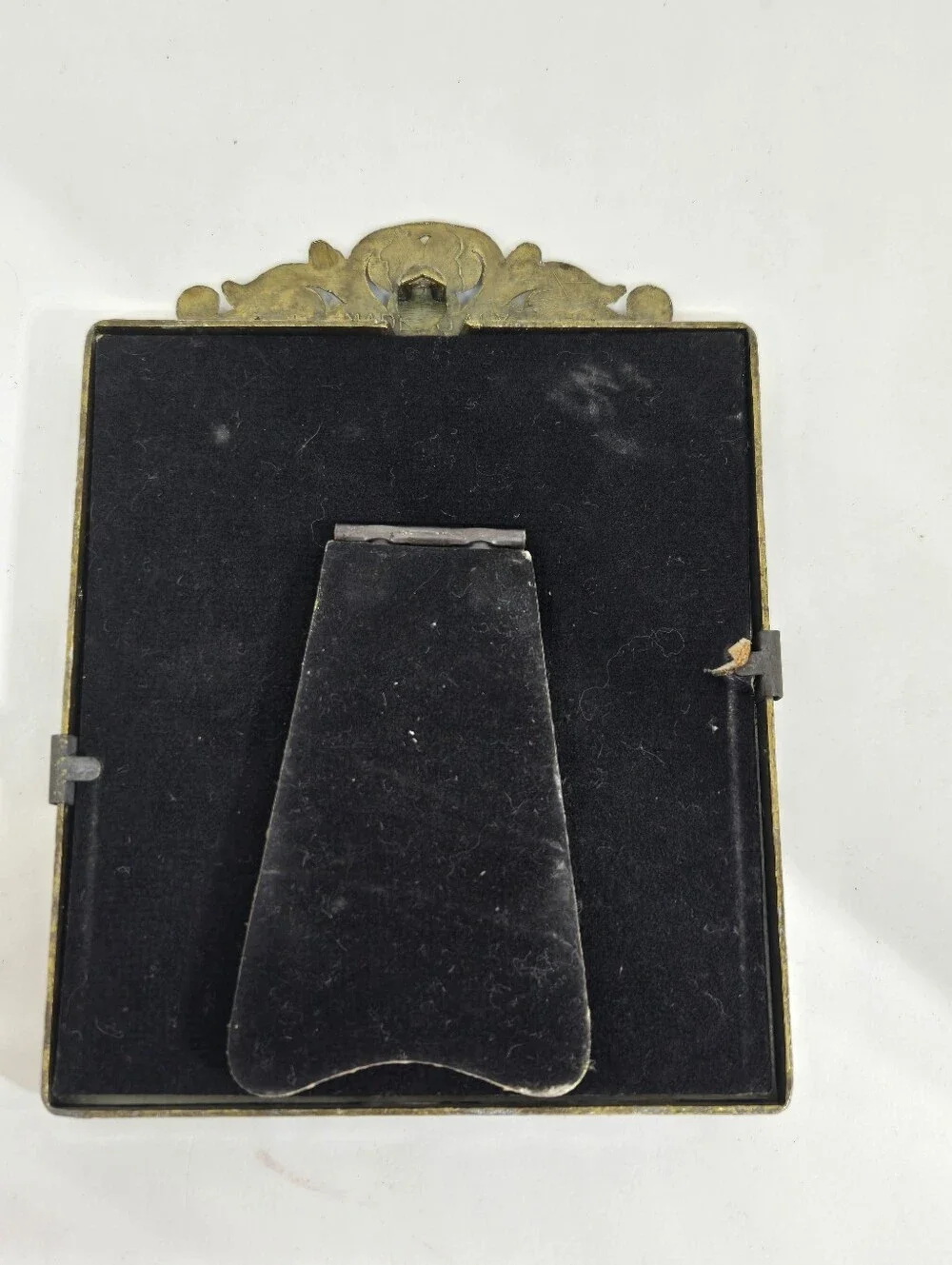 Vtg Italian Ornate Metal Photo Frame