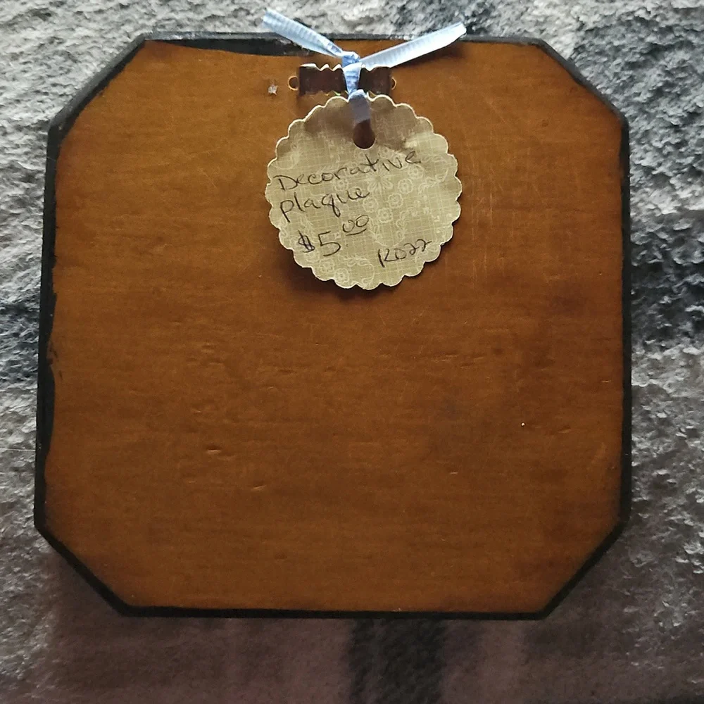 handmade decor plaque