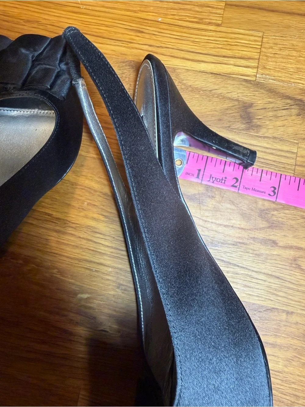 Nina black satin