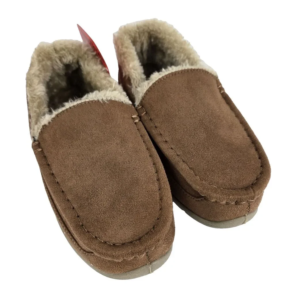 Deer Stags Slipperooz Youth Size 1 Lil Spun Chestnut With‎ Box