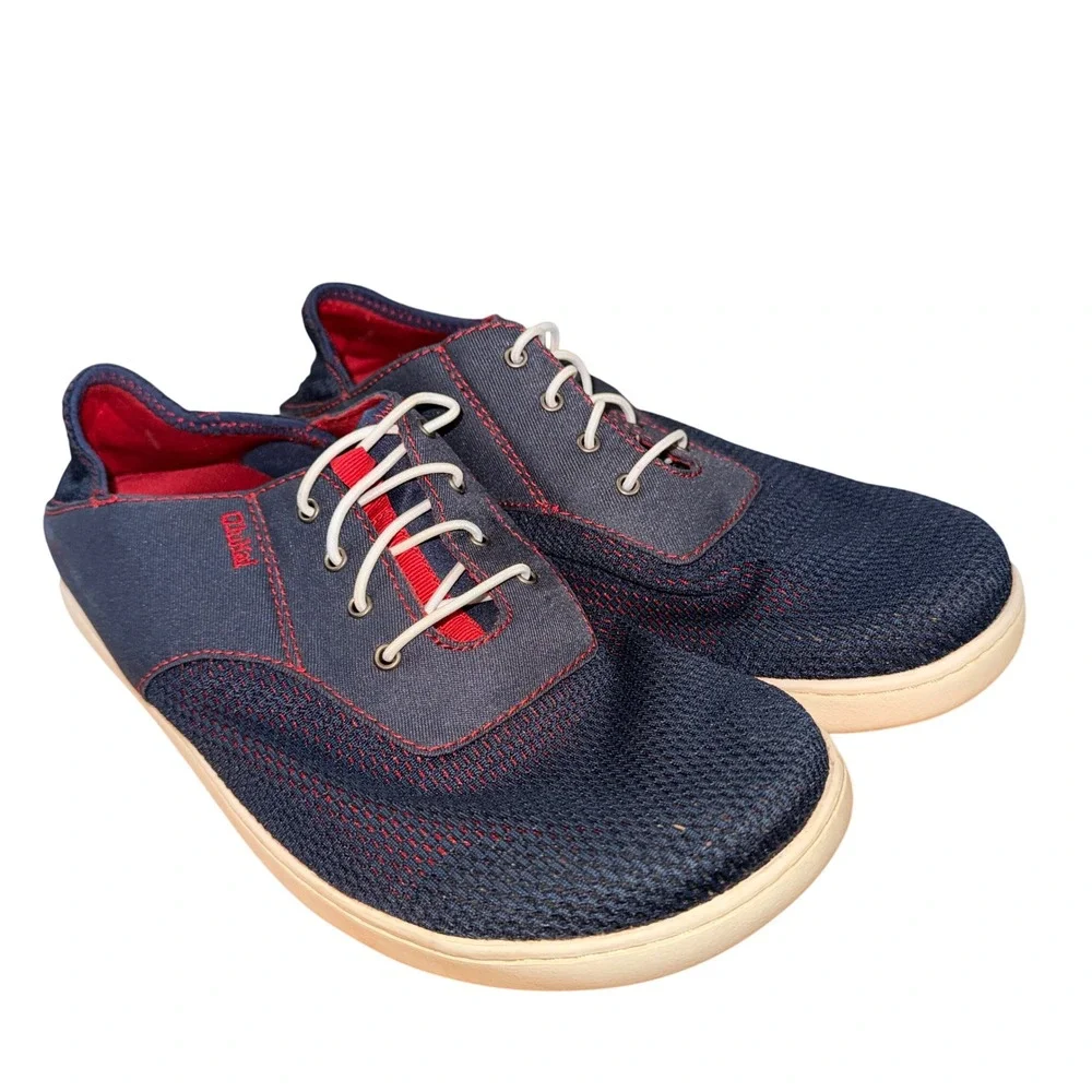 OluKai Nohea Moku Sneakers Mens 8.5 Pre-owned Boat Shoe Blue Mesh Water Friendly