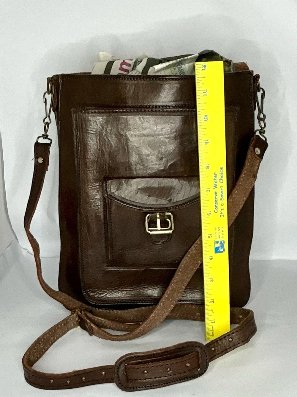 Handmade vintage brown